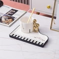 thumbnail image 2 of Yhmxh Kitchen Gadgets Kitchen Accessories Piano Key Ceramic Cup And Saucer Set Piano Mug Tray Coffee Cup Dessert Tray Gift Music Mug Kitchen Essentials Kitchen Aid Attachments, 2 of 2