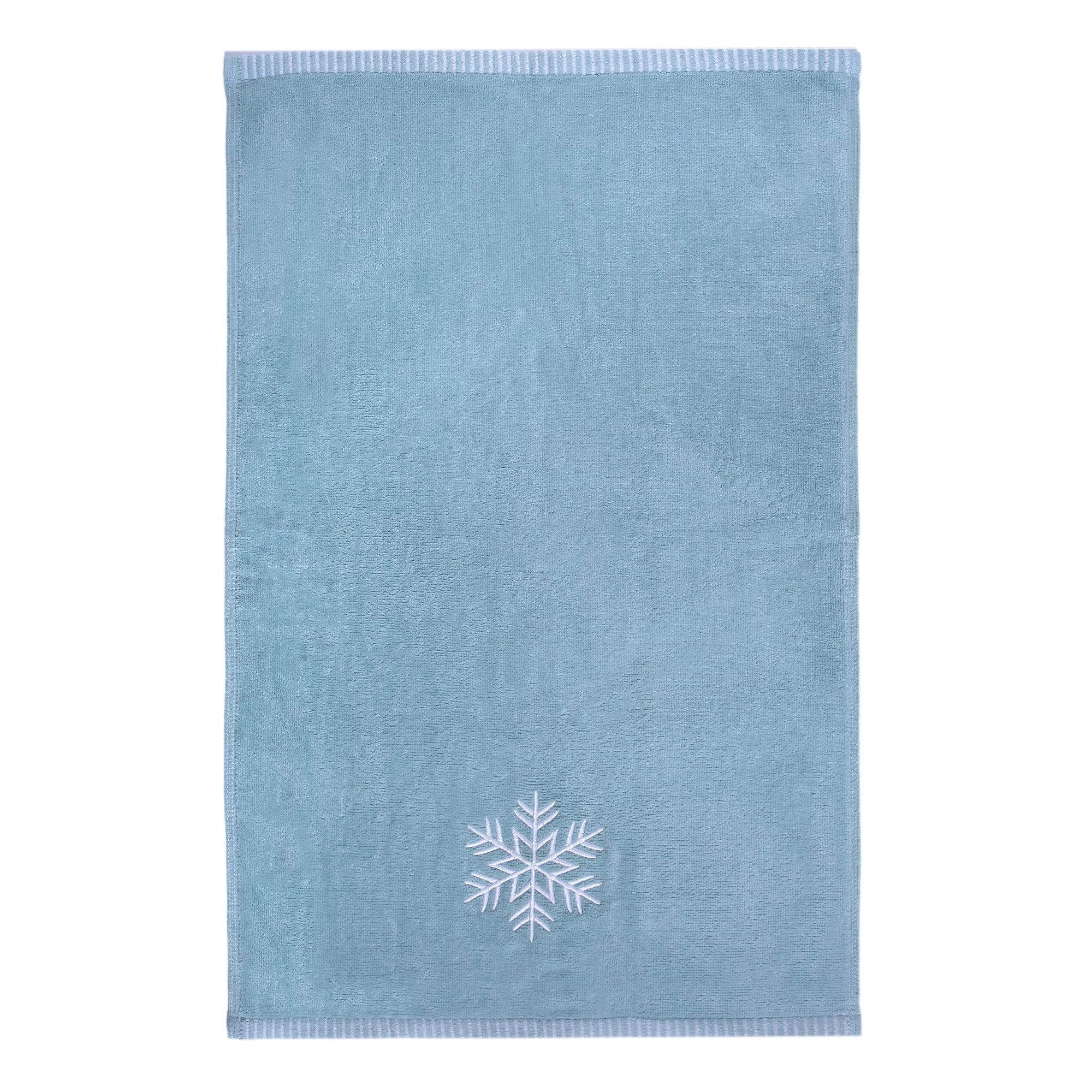 Essuie-mains brodés Flocon de neige Holiday Time, paquet de 2