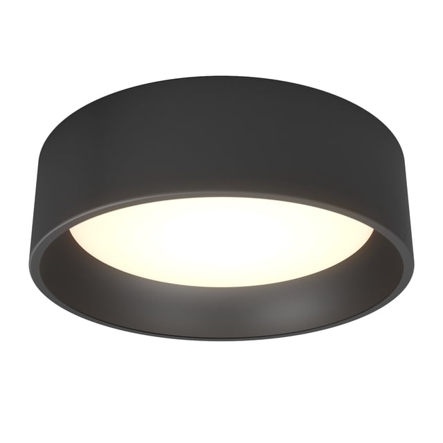 Artika Alton Modern LED Flush Mount Ceiling Light Fixture, Black