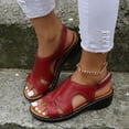 thumbnail image 2 of Sandales d'Été pour Femmes, Pantoufles Décontractées, Chaussures Romaines à Bout Ouvert, Compensées Décontractées, 2 of 9