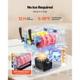 thumbnail image 3 of KFFKFF Slushie Machine, 3L/100oz x 2 Tank Slushy Machine for Home, No Ice Needed Frozen Drink Maker, Margarita Maker with Self-Cleaning, 3 of 9