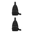 thumbnail image 2 of kurtrusly Hands Free No Burden Outdoors Chest Bag Soft Polyster Large Capacity Easy To Carry Chest Bag For Men black 2Set, 2 of 6