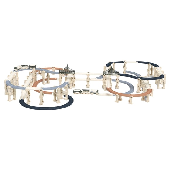 Xuanheng Puzzle Train Tracks Set DIY Assemble Fun Preschool Educational Toy for Gifts 287pcs