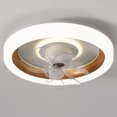 thumbnail image 5 of Ceiling Fans with Lights and Remote Clearance,360 °Moving Modern Ceiling Fans with Lights and Remote,Dimmable Low Profile Ceiling Fan,Flush Mount Bladeless Ceiling Fan for Bedroom Home Restaurant, 5 of 5