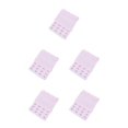 thumbnail image 3 of Baohd Extension Strap Bra Extender Buckle 3 Rows 3 Hooks Women Multicolor Lengthened Band Lingerie Replacement Intimates pink 5Set, 3 of 6