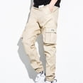 thumbnail image 1 of AherBiu Cargo Pants For Men Plus Size Joggers With Multi Pockets Regular Fitted Causal Loose Outdoor Trousers, 1 of 4