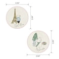 thumbnail image 3 of Holiday Time Maison De Noel Collection Festive Paris Mouse Cork Coasters, Round, Decorative Table Protector Pad, 4-Pack, 3 of 6