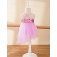 thumbnail image 3 of Jizyo Robe de Danse Lyrique à Sequins pour Filles Robe Tutu de Ballet Dos Croisé Justaucorps de Gym une Pièce Tenues de Danse Rose m, 3 of 7