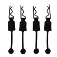 thumbnail image 3 of RC Body Clips Pins, 4Pcs 1/10 RC Car Body Clips R Pins Universal RC Car Shell  Latch Clip Replacement Model Car Shell Accessory RC Replacement Part, 3 of 8