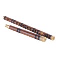 thumbnail image 2 of Pluggable Bitter Bamboo Flute Dizi Traditional Handmade Chinese Musical Woodwind Instrument Key of D Study, 2 of 8