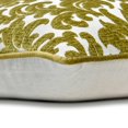 thumbnail image 2 of The HomeCentric Cushion Cover, Green Pack of 2, 18"x18" (45x45 cm) Throw Pillows, Velvet Velvet Throw Pillows For Couch, Floral Pattern Modern Style Easter - Chartreuse Flowery, 2 of 3