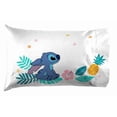 thumbnail image 3 of Disney Lilo and Stitch Denim Hawaïen Ensemble de Draps 3-Pièces pour Lit 1 Place Pour Enfants, 100% Polyester, 3 of 6