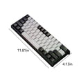 thumbnail image 2 of Clavier de Jeu Mécanique Filaire 60 % RVB, Commutateurs Bleus 61 Touches, Anti-Ghosting, Câble Détachable, Compact pour Configuration de Jeu sur PC, 2 of 7