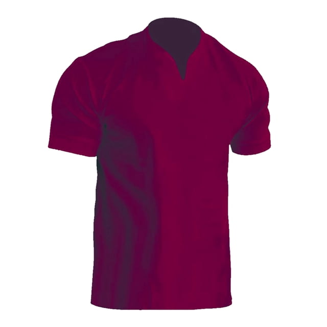 Men's Summer Leisure Solid Color Contrast Short Sleeve Tops - Stylish Lapel Design for Work and Outdoor Activities