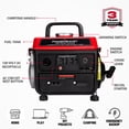 thumbnail image 2 of PowerSmart Génératrice Portable 1200 W, Génératrice à Onduleur à Essence, Usage Extérieur/camping, 2 of 6
