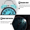 thumbnail image 4 of Double Bell Metal Alarm Clock, Mechanical Alarm Clock, For Living Room Office School Bedrooms, 4 of 8