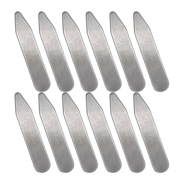 Bunblic 12x Collar Stays Collar Support System for Men's Dress Shirts Uniform Engagement 5.58cmx1cmx0.08cm