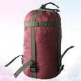 thumbnail image 3 of EeaseCA Stuff Sack Compression Bag Sleeping Bag Compression Bag Portable Quilts Storage Bags for Camping Hiking Backpacking (Claret), 3 of 8
