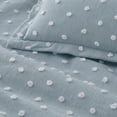 thumbnail image 2 of Ensemble de housse de couette à texture à pois Swift Home, literie douce toutes saisons avec fermeture éclair, king, bleu, 2 of 4