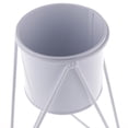 thumbnail image 3 of yuksok Iron Plant Stand Garden Planter Flower Pot Shelf Rack Black White, 3 of 9