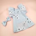thumbnail image 3 of CBFFDC Dog Princess Dress Soft Breathable Dog Clothes Exquisite Floral Print Sleeveless Design Washable with Adjustable Knot, 3 of 7