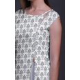 thumbnail image 4 of Bimba Printed Side Slit Straight KurtisForWomen Sleeveless Summer Kurta, 4 of 6