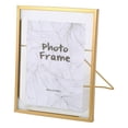 thumbnail image 3 of serony Creative Nordic Metal Glass Photo Frame Crafts Home Desktop Bedroom Decors M Golden, 3 of 8