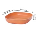 thumbnail image 3 of Bol Carré Bol à Spaghetti de Blé, Bol Léger Assiette de Collation Soupe Dessert Riz pour Fête, Bol à Pâtes, 3 of 5