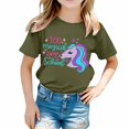 thumbnail image 1 of TZEWGL Chemise Mignonne pour Fille Garçon Imprimé Col Rond Manches Courtes Ample pour Bébés Taille 10-11T, 1 of 4