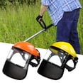 thumbnail image 3 of Strimming Face Adjustable Safety Helmet with Visor, Full Face Mesh Protective Mask for Brush Cutter Forestry Gardening Protection, 3 of 8