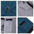 thumbnail image 1 of enqiretly Chef Jacket Uniform Short Sleeve Hotel Kitchen Apparel Cook Coat L Blue, 1 of 7