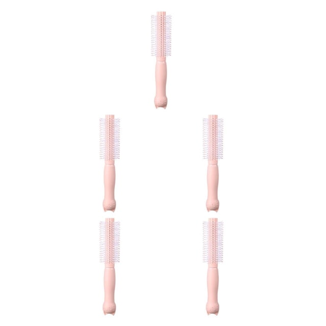 Ruiboury Brosse à Cheveux Coussin Courbe Anti-Statique Coiffure Humide Sec Confortable Peigne de Massage Portable SPA Tête de Barbier Masseur Rond 5Ensemble