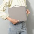 thumbnail image 1 of 13.8" Tablet Sleeve Organizer Bag, Multi-Layer Electronics Storage Case, Waterproof Nylon Travel Portfolio Pouch with Document Compartment, Protective Laptop Carrying Case for Business, 5, 1 of 6