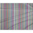thumbnail image 3 of oneOone Tissu Polyester Lycra Multicolore à Rayures BTY 56 Pouces de Large, 3 of 3