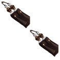 thumbnail image 2 of mmirethe 2pack/lot Excellent Décor Rideaux Tiebacks Suspendus Haut Pompon pour Rideau Facile Pompon Polyester Adapté Café Noir 2Set, 2 of 6