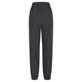 thumbnail image 4 of VEKDONE Womens Linen Long Pants Dark Gray XL, 4 of 7