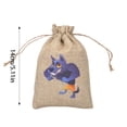 thumbnail image 2 of Halloween Home Textile Storage Drawstring Bag Glow In The Dark Linen Pouch for Candy Jewelry Perfume Trick Or Party Supplies, 2 of 6