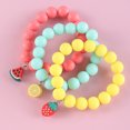 thumbnail image 3 of 3 Pcs Bracelets Pendentif Fruit Perles Créatives Bracelets Décorations pour Enfants, 3 of 7