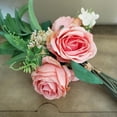 thumbnail image 3 of Rose & Hydrangea Bouquet, Pink Coral, 3 of 3