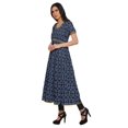 thumbnail image 2 of Moomaya Kurta à Manches Courtes Imprimée pour Femmes, Kurti à Fente avant, Vêtements d'Été, 2 of 6