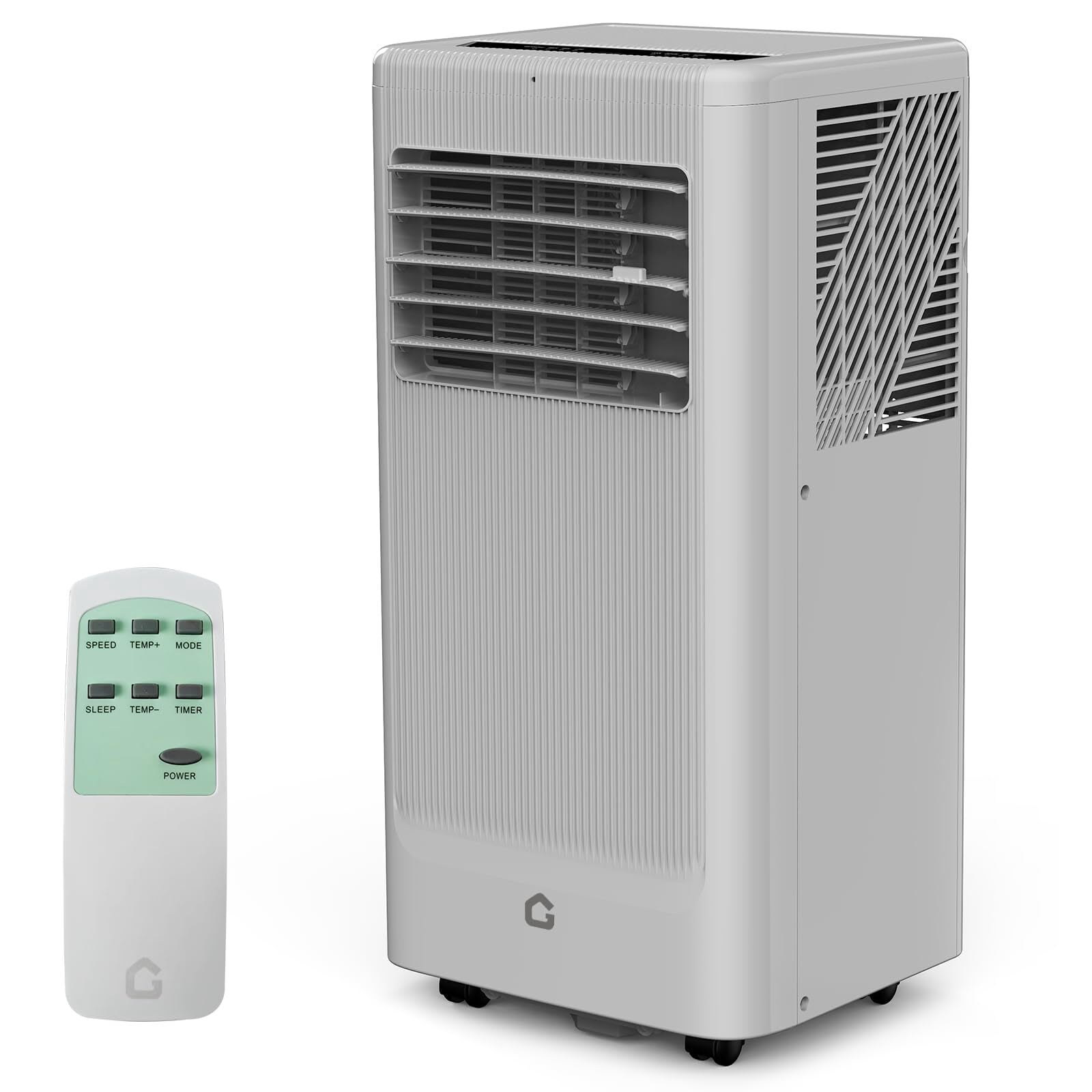 Ourlova 8000 BTU Portable Air Conditioner 3 Speeds and Sleep Mode 3 in 1 Cooling AC Portable Air Conditioner for Room Standing Air Conditioner for Room Ventless Floor Air Conditioner