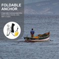 thumbnail image 4 of CHUANK 4 Claws Folding Anchor Metal Marine Foldable Anchor for Canoes Kayaks Sailboats (Random Color Rope), 4 of 6