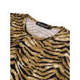 thumbnail image 3 of INSPIRE CHIC T-shirt à Manches Courtes pour Homme à Col Rond à Imprimés Léopard Jaune Noir 46, 3 of 5