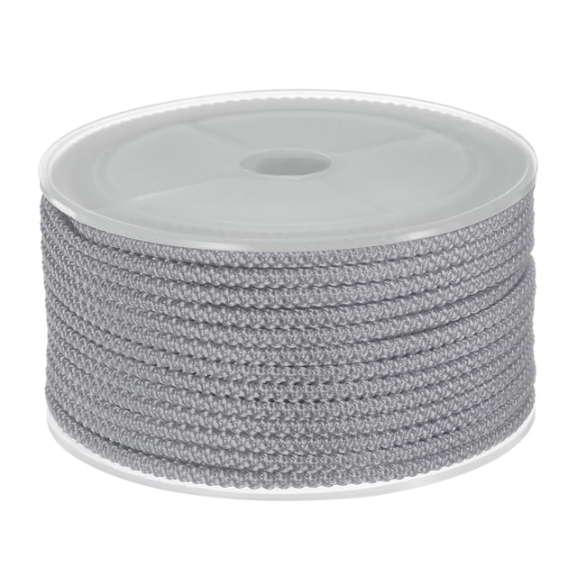 Unique Bargains Nylon Beading Thread Cord 3mm Extra Strong Braided Nylon String for Necklace Crafting 10M/33 Feet, Grey