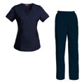 thumbnail image 1 of Women's Scrubs Set Scrub Top and Pants Scrubs Set, 1 of 3