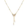 thumbnail image 1 of Collier de Perles Papillon de Luxe Léger Européen et Américain, 1 of 6