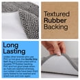 thumbnail image 2 of GORILLA GRIP Chenille Bath Rug 24x17, Rubber Back Quick Dry Washable Microfiber Bathroom Mats, Grey, 2 of 8