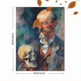 thumbnail image 3 of Qisvanset Impression sur Toile de Portrait Humain Simple 12x16 Pouces Art de Hall d'Hôtel, 3 of 8