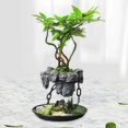 thumbnail image 2 of Pot de Plante Jardinière de Jardin Contenant Fleur Pot pour Succulentes Rond avec Rocaille, 2 of 9