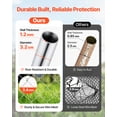 thumbnail image 2 of VEVOR Chain Link Fence Gate Fit 3x4 ft Garden Fence Gate Adjustable Post Not Included, 2 of 9